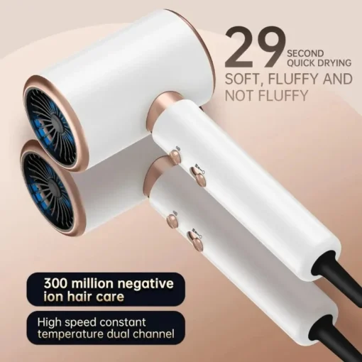 Sèche cheveux ionique professionnel 2000W – Image 3
