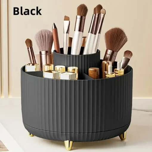360 ° Porte-brosse de maquillage rotatif à 5 fentes