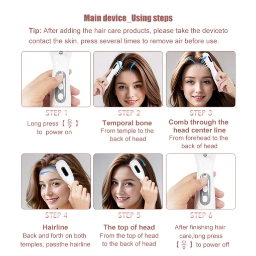 Peigne électrique de massage du cuir chevelure – Image 10
