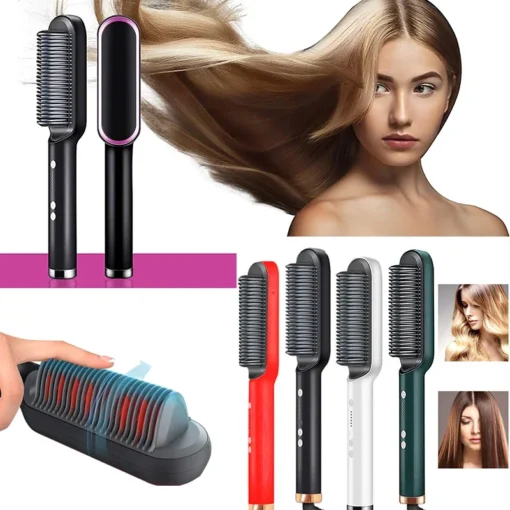 Brosse lissante chauffante professionnelle – Image 7