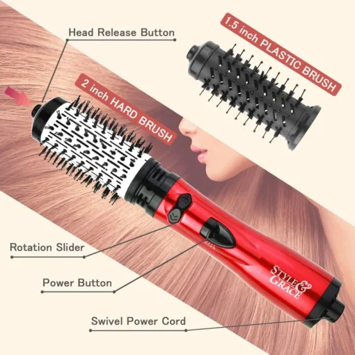 Brosse rotative Ionique 2 en 1 – Image 5