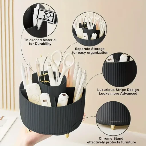 Porte-brosse 360 ° de maquillage rotatif – Image 4