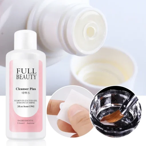 Solution dégraissante pour ongles