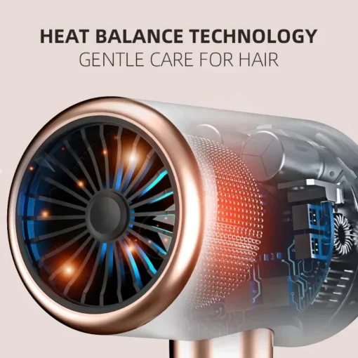 Sèche cheveux ionique professionnel 2000W – Image 5