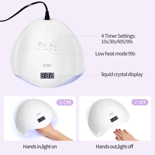 Lampe UV/LED professionnelle pour ongles – Image 2