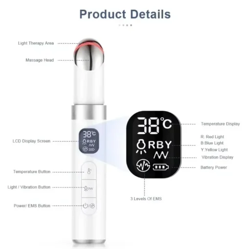 Masseur oculaire anti cernes EMS – Image 6