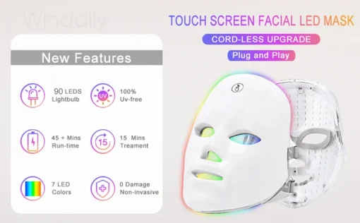 Masque facial LED sans fil – Image 12