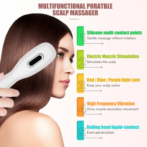 Peigne électrique de massage du cuir chevelure – Image 2