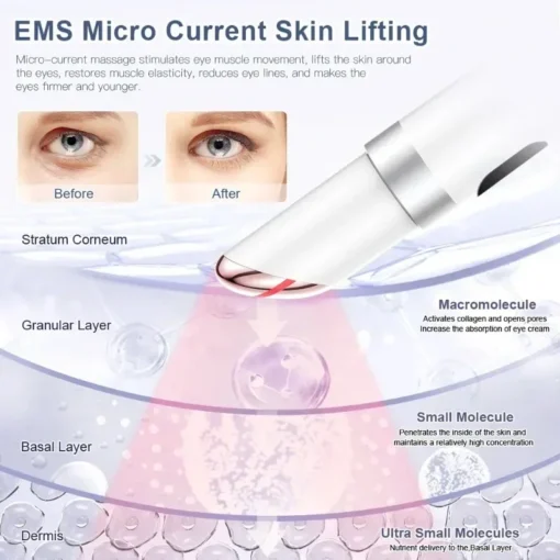 Masseur oculaire anti cernes EMS – Image 4