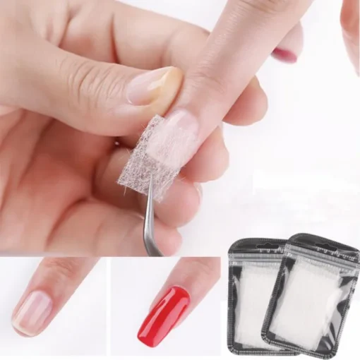Extension d'ongles en fibre de verre de soie, soie Non tissée