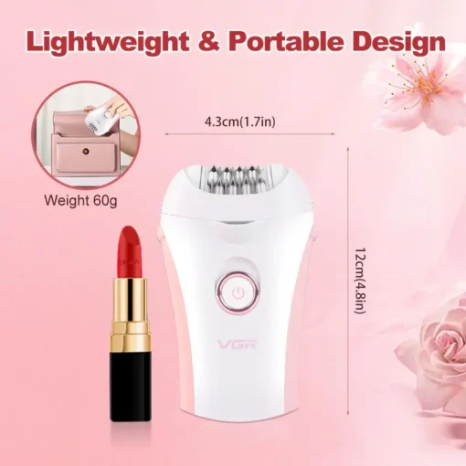 Épilateur électrique, corps et visage pour femmes – Image 6